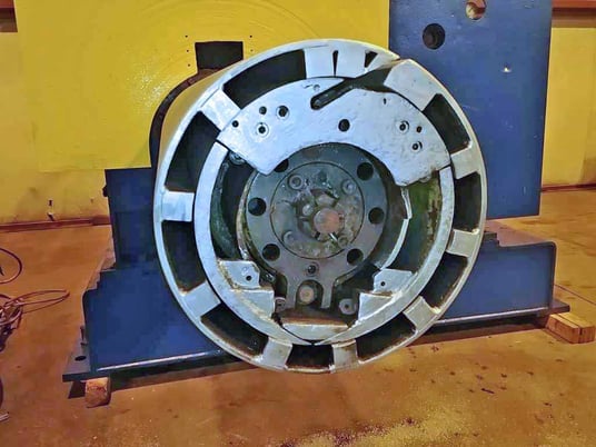 40000 lb. Loopco Recoiler, 54" wide, 16" diameter Drum, 20" & 22" Pads, 200 HP, hydraulic clamp & expansion - Image 2