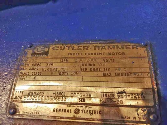 40000 lb. Loopco Recoiler, 54" wide, 16" diameter Drum, 20" & 22" Pads, 200 HP, hydraulic clamp & expansion - Image 4