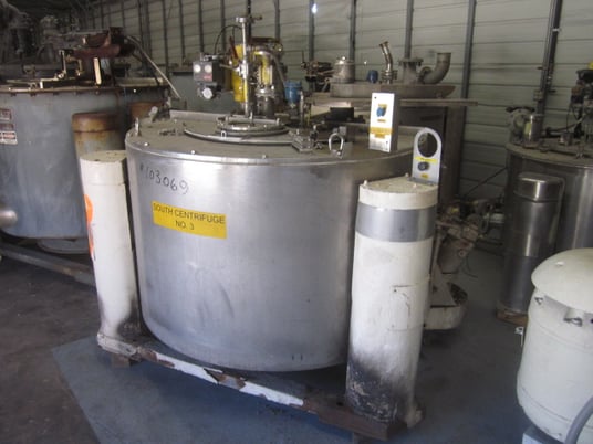 48" x 24" 316SS, perforated bowl, basket type, hydraulic drive, #103069 - Image 3
