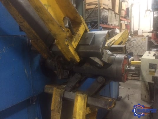 5500 lb. Soprem #CH-2450, double uncoiler, 12" width, 84" outside dimensions, 15"-22" ID range, coil keeper - Image 2
