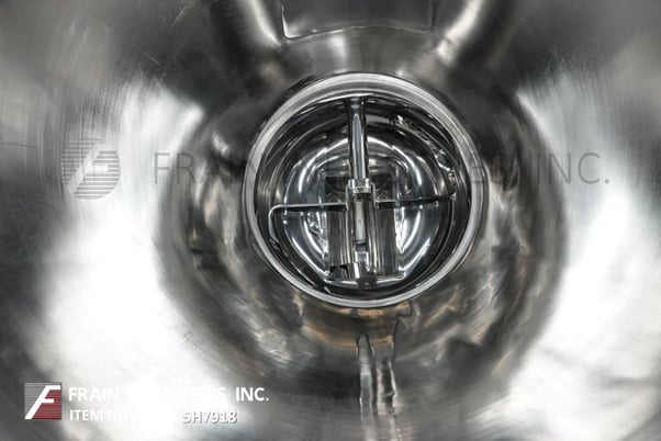 21.18 cu.ft., Tote Systems #600L, 316 Stainless Steel 600 liter capacity, 40" diameter x 45" deep with a 18" - Image 2