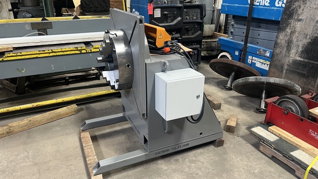 Headstock, Aronson #HS2, with 20" 3-Jaw chucks, 2500 lb., 36" square T-slotted table - Image 1