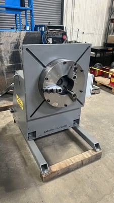 Headstock, Aronson #HS2, with 20" 3-Jaw chucks, 2500 lb., 36" square T-slotted table - Image 2