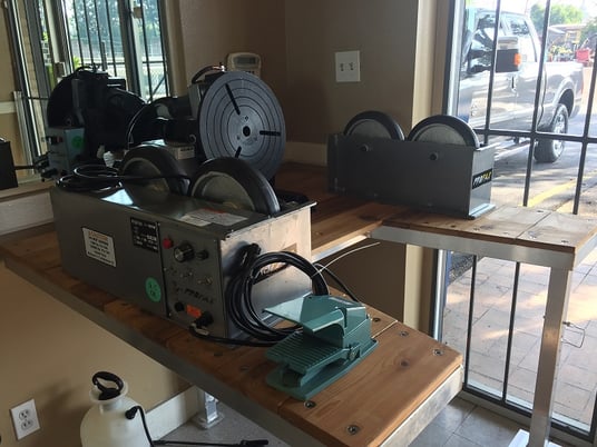 .7 Ton, Profax #TR-1500, pipe turning rolls, 1500 lb., 1.5"-16" dia., vari-rotation - Image 1