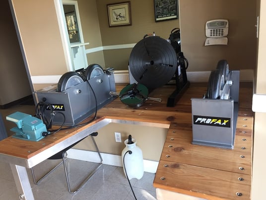 .7 Ton, Profax #TR-1500, pipe turning rolls, 1500 lb., 1.5"-16" dia., vari-rotation - Image 2