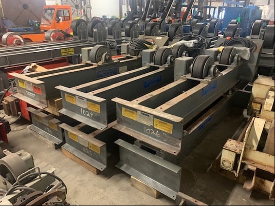 10 Ton, Preston-Eastin #TDRA-10, set of tank rolls, 20000 lb., 6"-144" pipe size, variable speed, 2014 - Image 1
