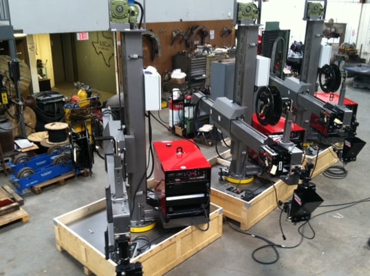 6' x 6' Profax Lincoln #WM-66, sub-arc welding package manipulator on push cart - Image 1