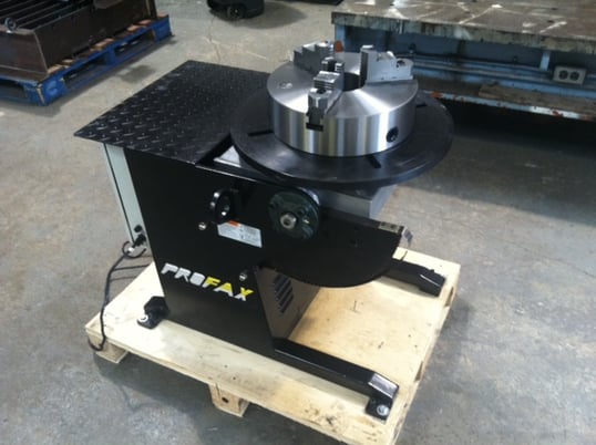 500 lb. Profax #WP-500, medium duty welding positioner, 19-5/8" round table, 16" chk, 2014 - Image 1