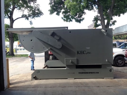120000 lb. Aronson #AB-1200, welding positioner, 10' x10'T-slotted square table, 1978 - Image 2
