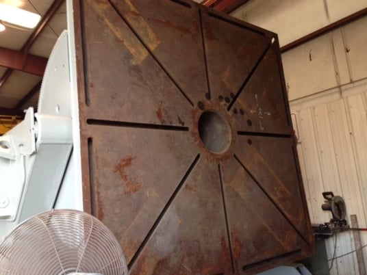 120000 lb. Aronson #AB-1200, welding positioner, 10' x10'T-slotted square table, 1978 - Image 3