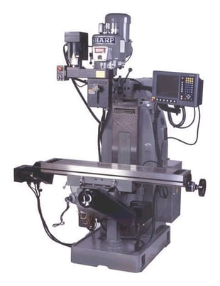 Sharp #TMV-I/MP-3, Vertical Mill Package, 10" x50" table, 5 HP - Image 1