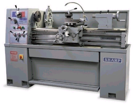 14" x 40" Sharp #1440F, precision geared head manual engine lathe, 3-Jaw 8" chuck - Image 1