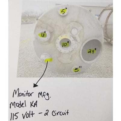 160 cu.ft., Bristol Metal Products, aluminum storage bin hoppe, #16430 - Image 3