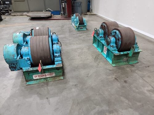 150 Ton, Ransome Micarta #150PRM, tank turning rolls, 300000 lb.,750 Tons weight capacity for set,  8"32" - Image 4