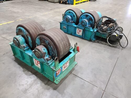 150 Ton, Ransome Micarta #150PRM, tank turning rolls, 300000 lb.,750 Tons weight capacity for set,  8"32" - Image 9