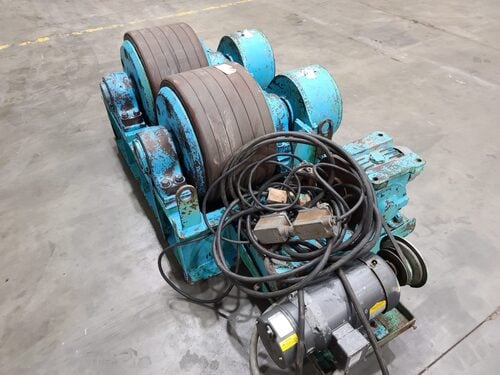 150 Ton, Ransome Micarta #150PRM, tank turning rolls, 300000 lb.,750 Tons weight capacity for set,  8"32" - Image 10