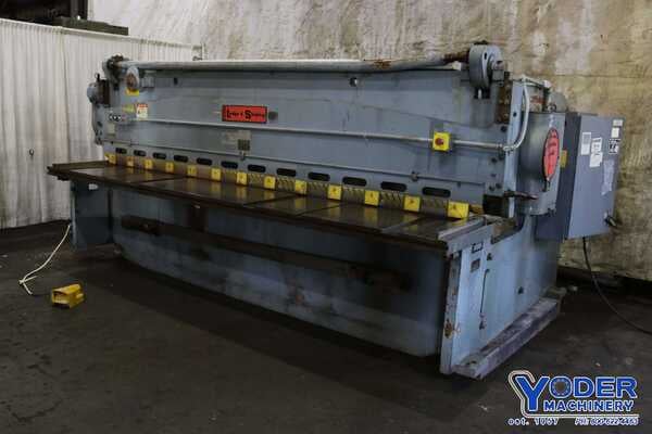 3/8" x 12' Lodge & Shipley #0612, power squaring shear, 36" Back Gauge, rebuilt 1990, #72137 - Image 1