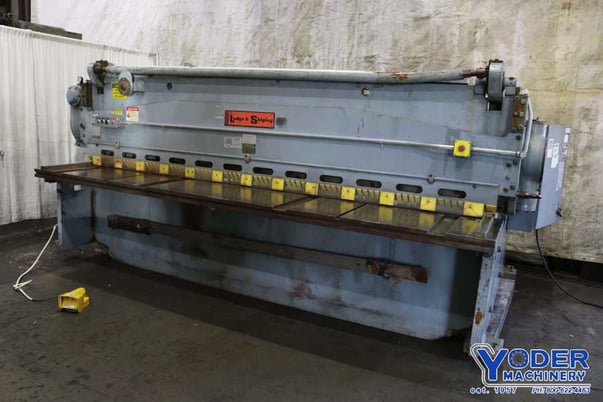 3/8" x 12' Lodge & Shipley #0612, power squaring shear, 36" Back Gauge, rebuilt 1990, #72137 - Image 2