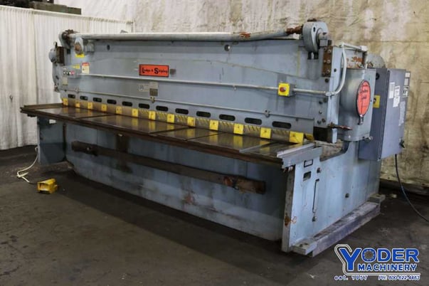 3/8" x 12' Lodge & Shipley #0612, power squaring shear, 36" Back Gauge, rebuilt 1990, #72137 - Image 3