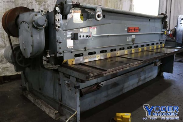 3/8" x 12' Lodge & Shipley #0612, power squaring shear, 36" Back Gauge, rebuilt 1990, #72137 - Image 4