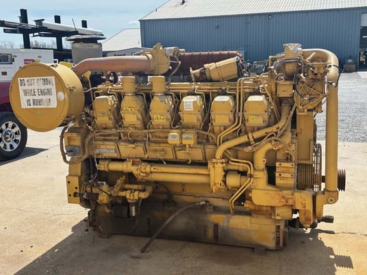 1492 HP Caterpillar #D3512B, 1200 RPM, 28215 hours, s/n 4AW01694, rebuilt 2001 (2 available) - Image 2