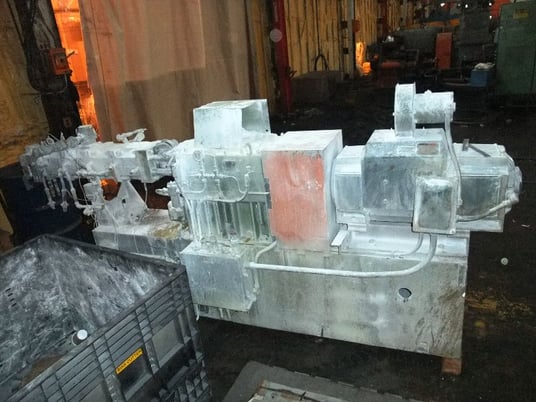 Werner & Pfleiderer, twin screw extruder, 58mm screw, 16:1 L/D, 25 HP DC, co-rotating, 1986 - Image 1