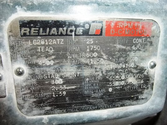 Werner & Pfleiderer, twin screw extruder, 58mm screw, 16:1 L/D, 25 HP DC, co-rotating, 1986 - Image 3