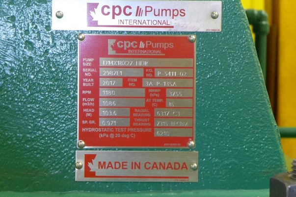 CPC Pumps #HDR, heavy oil feed pump, Carbon Steel Alloy, 700 HP, unused, never installed - Image 4