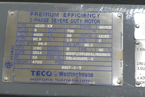CPC Pumps #HDR, heavy oil feed pump, Carbon Steel Alloy, 700 HP, unused, never installed - Image 6