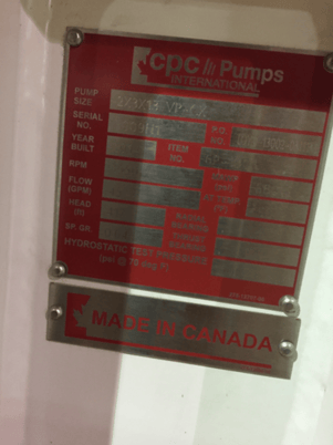 45 GPM @ 417' TDH, United - CPC #VP-CX, type OH4, size S2x3x13, 25 HP Baldor motor - Image 5