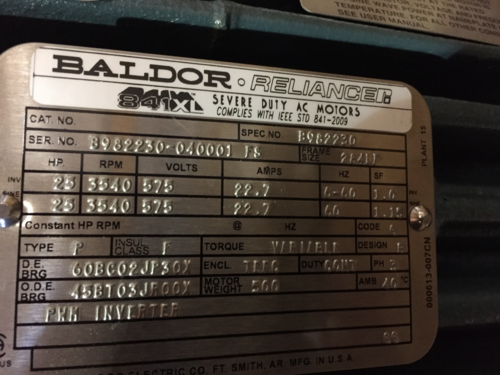 45 GPM @ 417' TDH, United - CPC #VP-CX, type OH4, size S2x3x13, 25 HP Baldor motor - Image 10