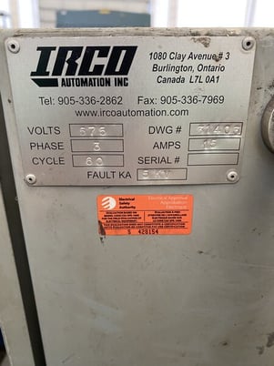 32000 lb. Irco #16K, 48" table, 575 V., 2 sets of power idlers - Image 5