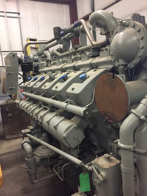 1480 HP @ 1200 RPM Waukesha #L7042GL, Natural gas Engine, 10.5:1 ratio, 12 cylinder, S/N C-13947/1 - Image 4