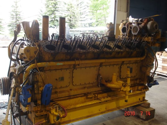 930 HP @ 1200 RPM, Caterpillar #G399, Natural Gas Engine - Image 4