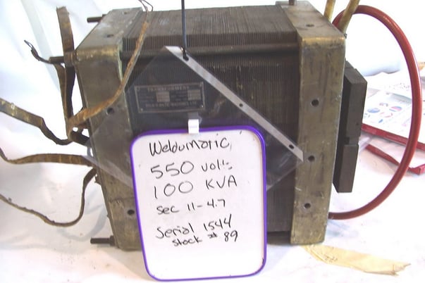 100 KVA 550 Primary, , Weld-O-Matic, machine type transformer, 11-4.7 amps - Image 2