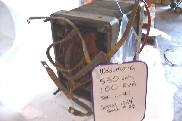 100 KVA 550 Primary, , Weld-O-Matic, machine type transformer, 11-4.7 amps - Image 3