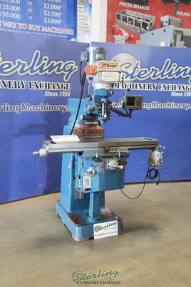 ATrump #K3VL, vertical miller, 10" x50" table, 3 HP, 38.5" X, 15.75" Y, 16" Z, #A6551 - Image 1