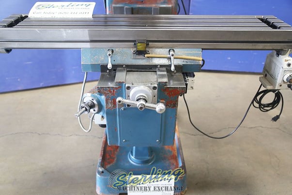 ATrump #K3VL, vertical miller, 10" x50" table, 3 HP, 38.5" X, 15.75" Y, 16" Z, #A6551 - Image 9