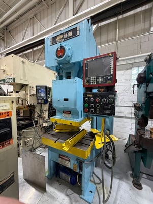 88 Ton, Niagara #BN-80-OBS, 6" stroke, 19" Shut Height, 36" x 24" bed, 4.5" adjust., 40-75 SPM, 1993 - Image 1