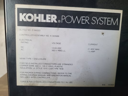 600 KW Kohler #600REOZDN, 721 amps, 750 KVA, 60 Hz, trailer, 277/480 Volts, 6,426 hours - Image 4
