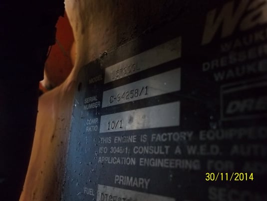 820 KW Waukesha #L5790GL, Nat Gas generator set, core, Enginators - Image 5