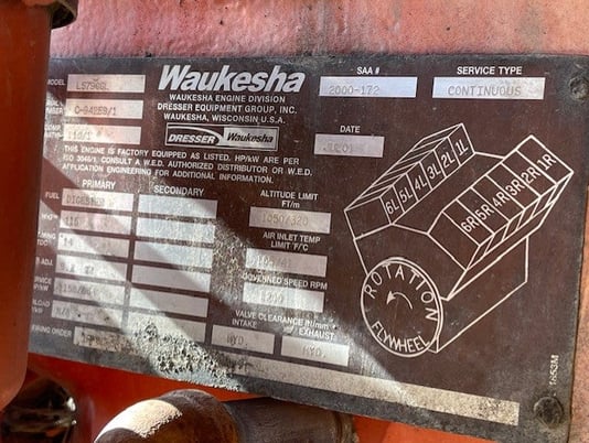 820 KW Waukesha #L5790GL, Nat Gas generator set, core, Enginators - Image 7