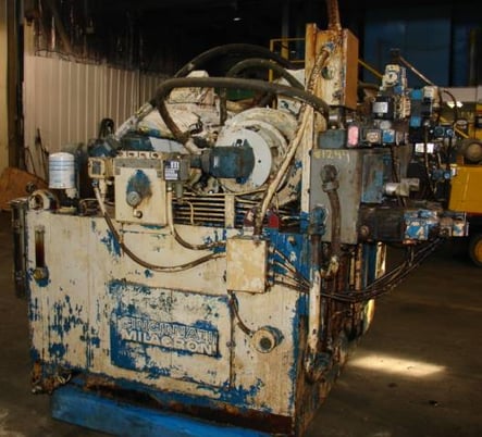 150 HP Cincinnati #4525V50A14, (2 double shaft motors); 15-50 GPM 2 4525V (50 & 14gpm each), 2 35V30 (30gpm) - Image 1