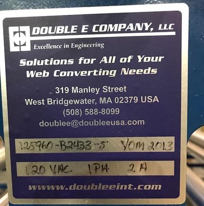 Double E #125960-B2433-5, unwinding & slitting system, 2013 - Image 8