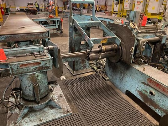 18" x 2.625" Ruesch, ring type slitting line, Ruesch 6000 lb., 2.625" thickness, 72" entry coil OD, 16" entry - Image 2