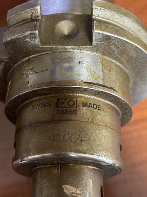 C/O 46866 Swiss made Cat 45 with C/O 18064 Swiss made boring head adapter, #104470 - Image 2