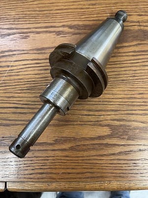 C/O 44586 Swiss made Cat 50 with C/O 41263 Swiss made boring head adapter, #104467 - Image 1
