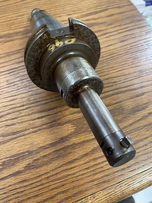 C/O 44586 Swiss made Cat 50 with C/O 41263 Swiss made boring head adapter, #104467 - Image 2