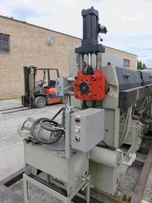 Davis Standard #MV35IN35SR, extruder, 7 zone, electrically heated, water cooled, 1987 - Image 7