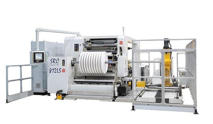 SRC Systems Limited #812L-SM, duplex slitter rewinder, 50" rewind diameter, 2000 FPM - Image 2